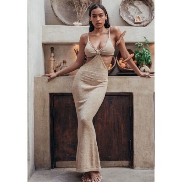 cult gaia serita dress sand size Large - Picture 4 of 12